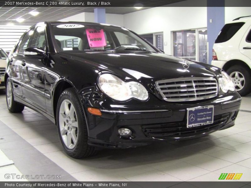 Black / Black 2007 Mercedes-Benz C 280 4Matic Luxury