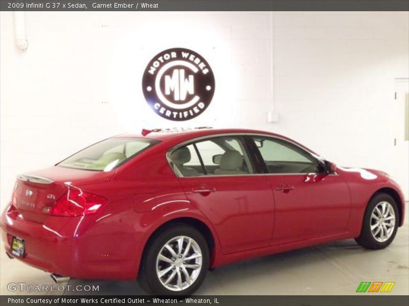 Garnet Ember / Wheat 2009 Infiniti G 37 x Sedan