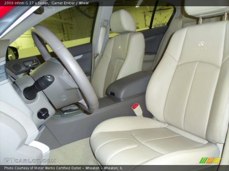 Garnet Ember / Wheat 2009 Infiniti G 37 x Sedan