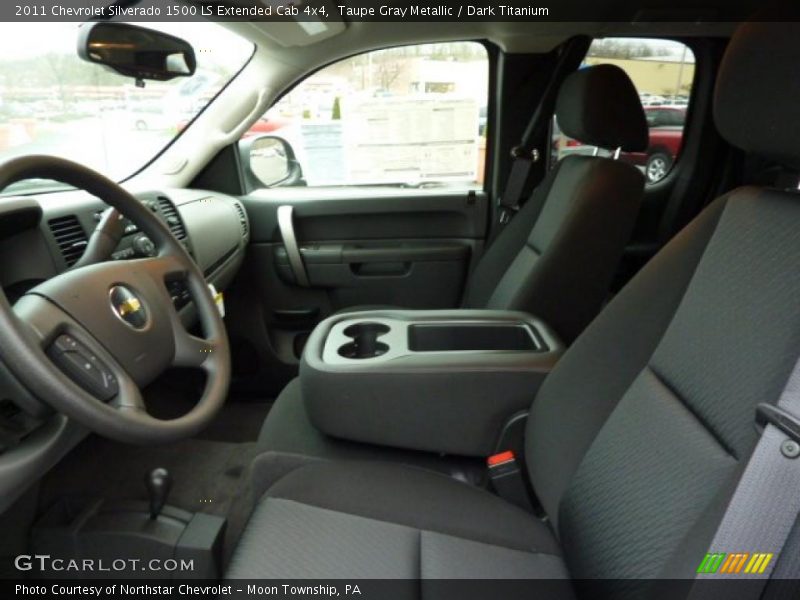 Taupe Gray Metallic / Dark Titanium 2011 Chevrolet Silverado 1500 LS Extended Cab 4x4