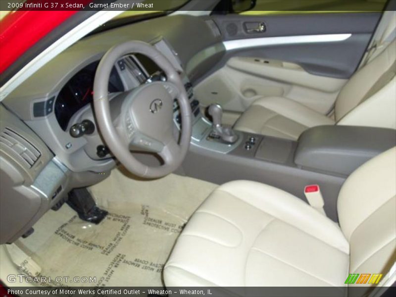 Garnet Ember / Wheat 2009 Infiniti G 37 x Sedan