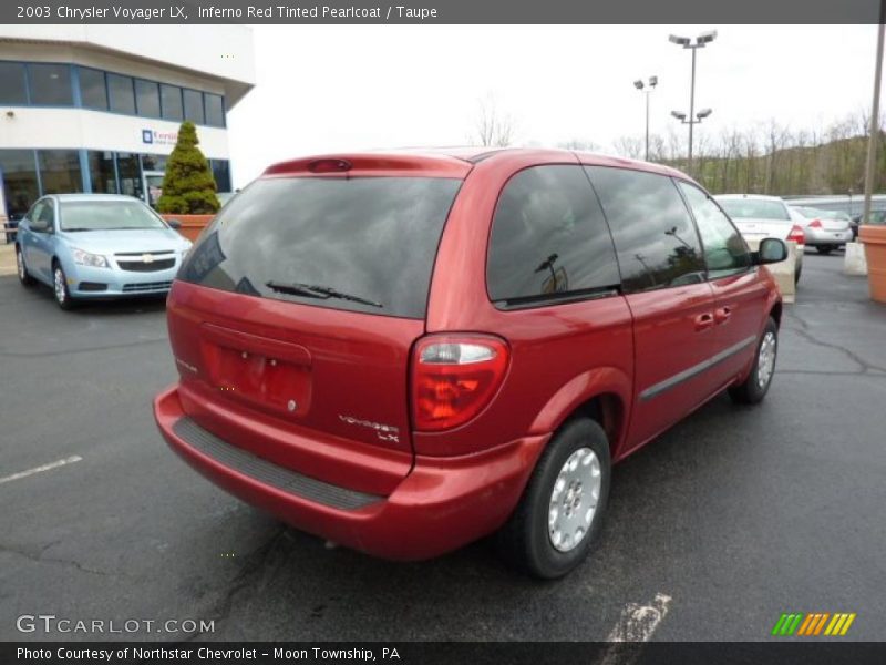 Inferno Red Tinted Pearlcoat / Taupe 2003 Chrysler Voyager LX