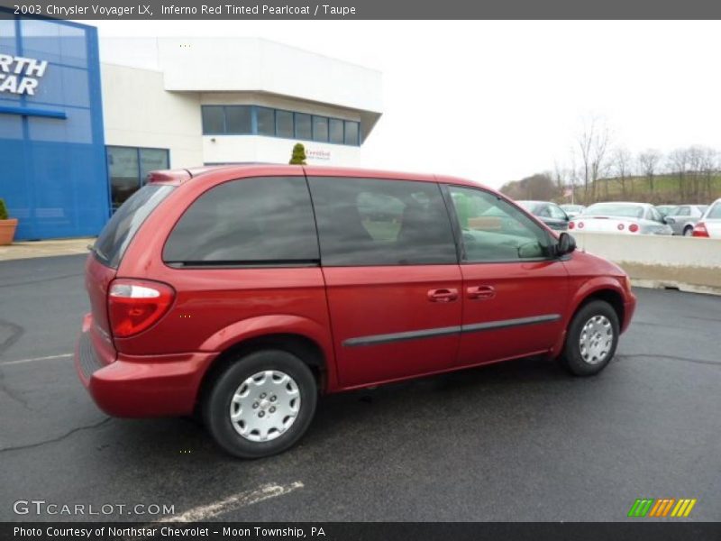 Inferno Red Tinted Pearlcoat / Taupe 2003 Chrysler Voyager LX