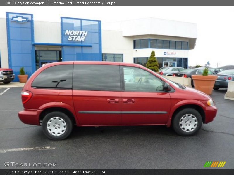 Inferno Red Tinted Pearlcoat / Taupe 2003 Chrysler Voyager LX