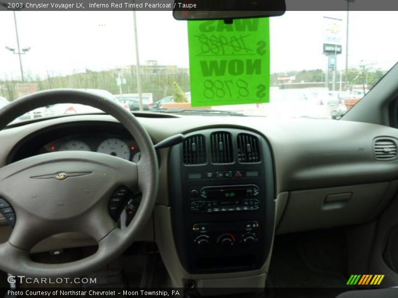 Inferno Red Tinted Pearlcoat / Taupe 2003 Chrysler Voyager LX