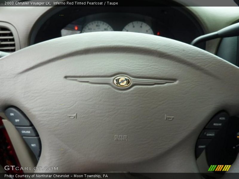 Inferno Red Tinted Pearlcoat / Taupe 2003 Chrysler Voyager LX