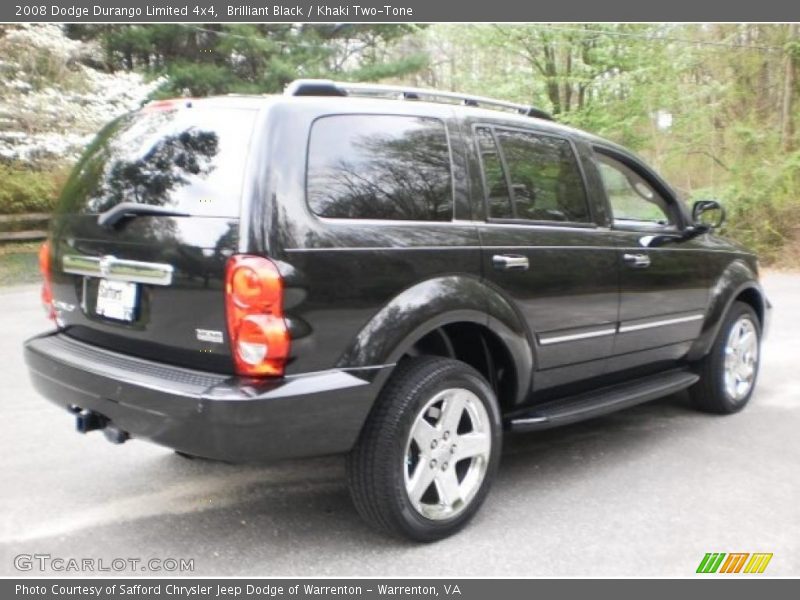 Brilliant Black / Khaki Two-Tone 2008 Dodge Durango Limited 4x4