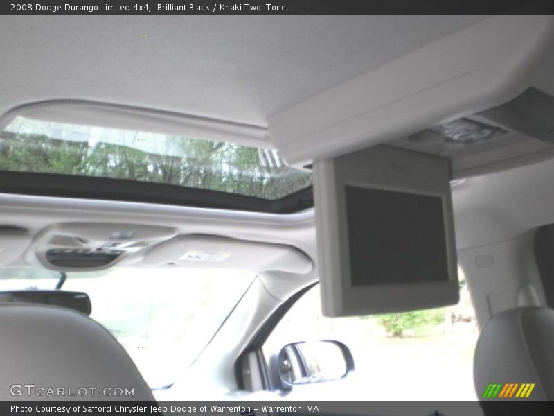 Brilliant Black / Khaki Two-Tone 2008 Dodge Durango Limited 4x4