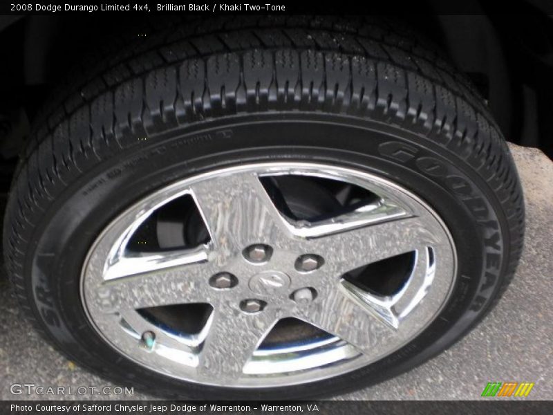 Brilliant Black / Khaki Two-Tone 2008 Dodge Durango Limited 4x4