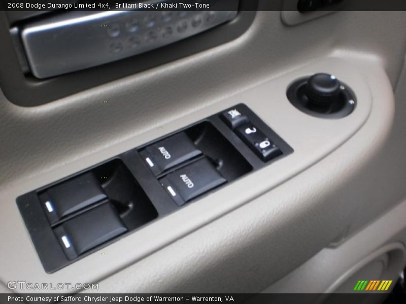 Brilliant Black / Khaki Two-Tone 2008 Dodge Durango Limited 4x4