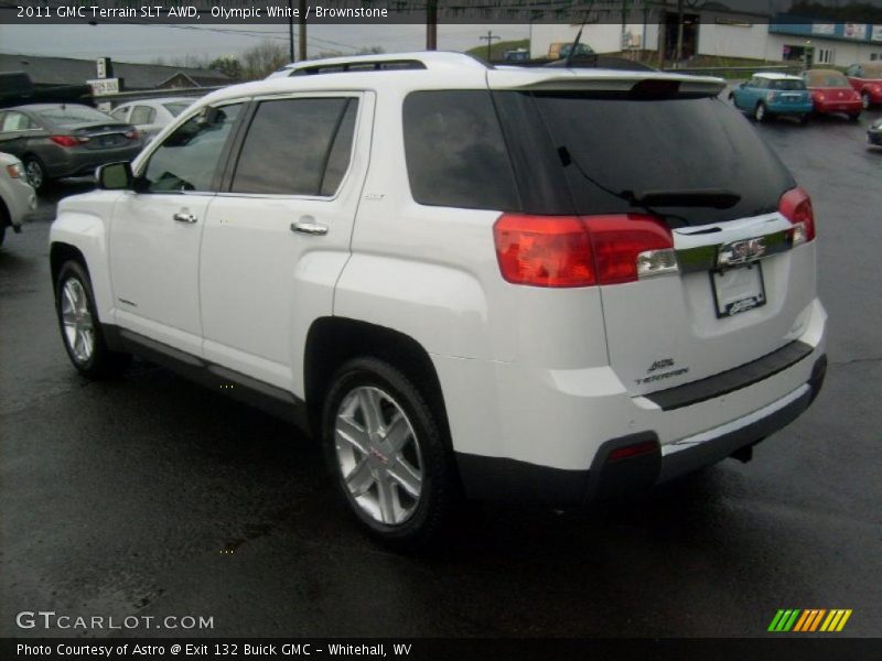 Olympic White / Brownstone 2011 GMC Terrain SLT AWD