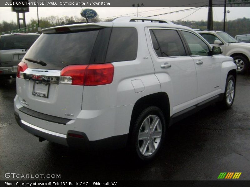 Olympic White / Brownstone 2011 GMC Terrain SLT AWD