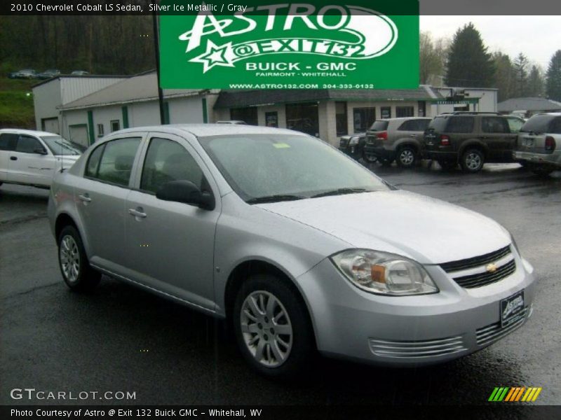 Silver Ice Metallic / Gray 2010 Chevrolet Cobalt LS Sedan