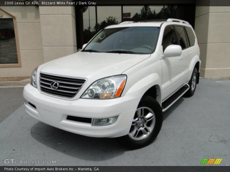 Blizzard White Pearl / Dark Gray 2006 Lexus GX 470