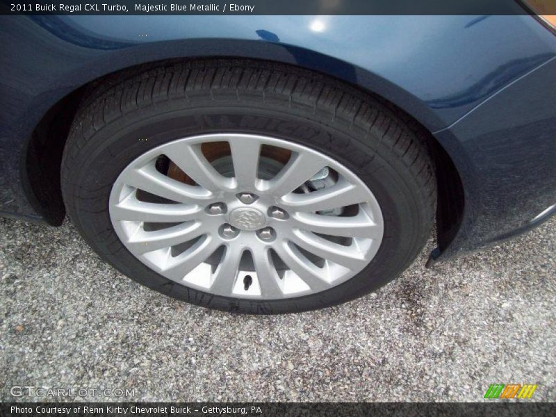Majestic Blue Metallic / Ebony 2011 Buick Regal CXL Turbo