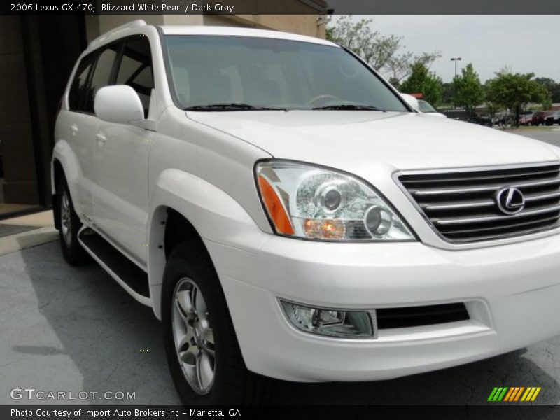 Blizzard White Pearl / Dark Gray 2006 Lexus GX 470