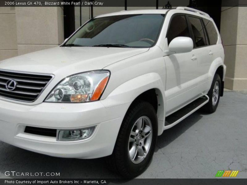 Blizzard White Pearl / Dark Gray 2006 Lexus GX 470