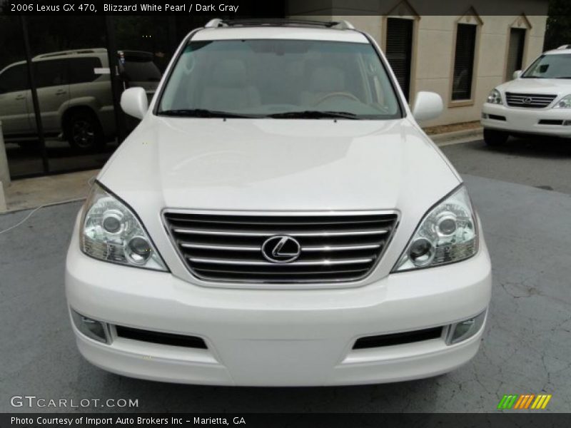 Blizzard White Pearl / Dark Gray 2006 Lexus GX 470