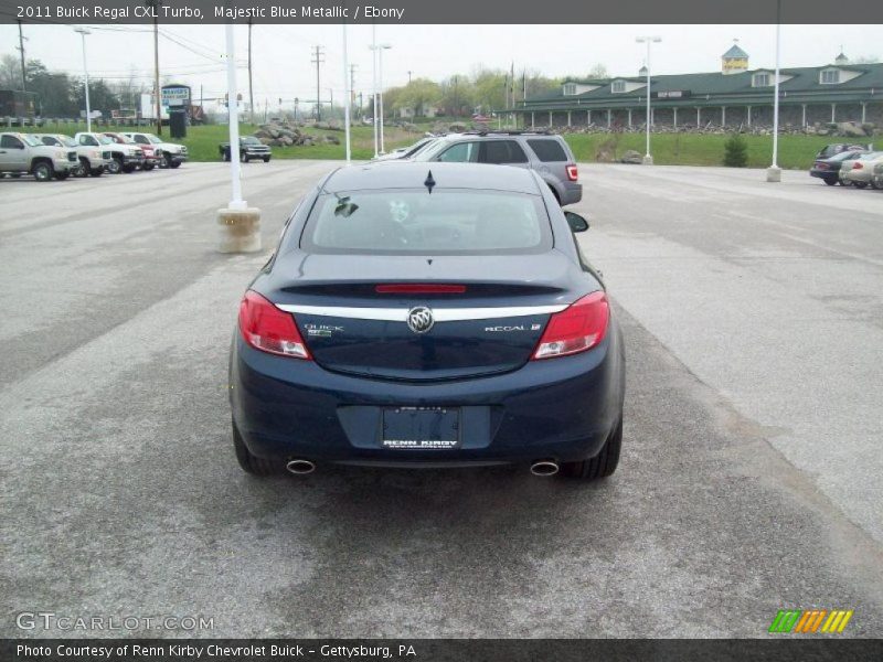 Majestic Blue Metallic / Ebony 2011 Buick Regal CXL Turbo