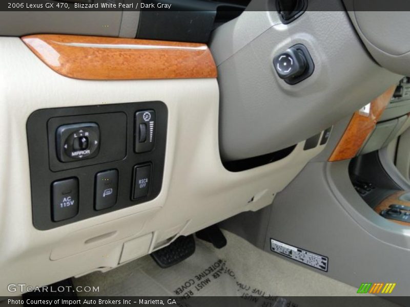 Blizzard White Pearl / Dark Gray 2006 Lexus GX 470