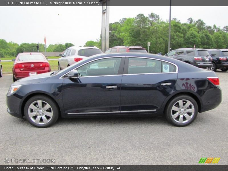 Midnight Blue Metallic / Ebony 2011 Buick LaCrosse CXL