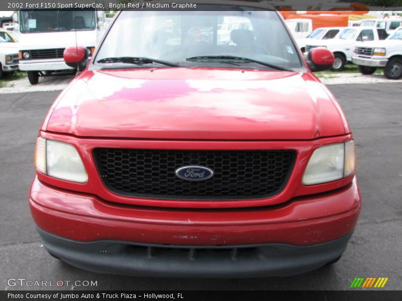Bright Red / Medium Graphite 2002 Ford F150 Sport SuperCab