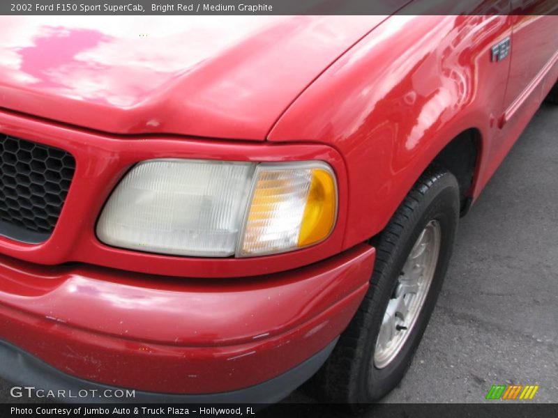 Bright Red / Medium Graphite 2002 Ford F150 Sport SuperCab
