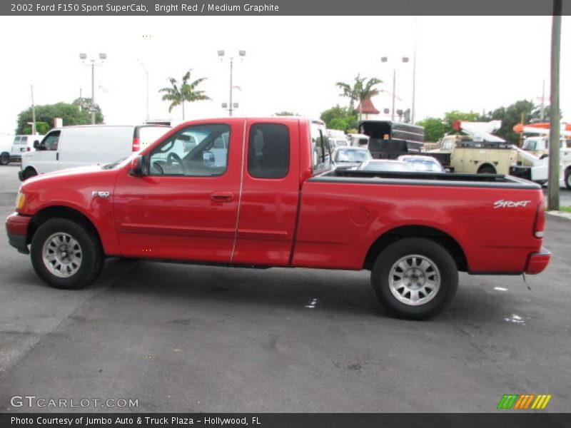 Bright Red / Medium Graphite 2002 Ford F150 Sport SuperCab