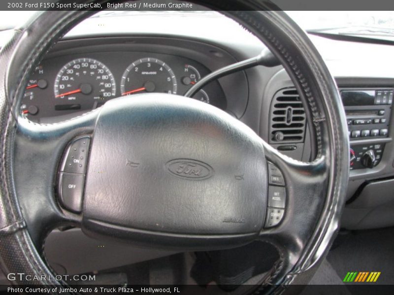 Bright Red / Medium Graphite 2002 Ford F150 Sport SuperCab