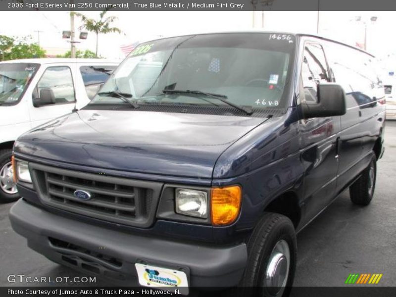 True Blue Metallic / Medium Flint Grey 2006 Ford E Series Van E250 Commercial
