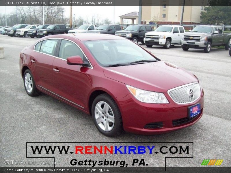 Red Jewel Tintcoat / Cocoa/Cashmere 2011 Buick LaCrosse CX