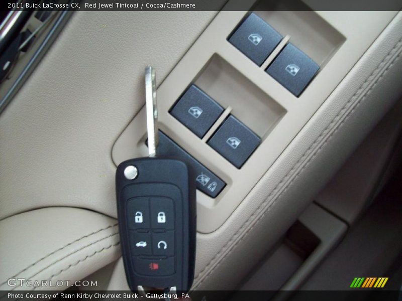 Red Jewel Tintcoat / Cocoa/Cashmere 2011 Buick LaCrosse CX