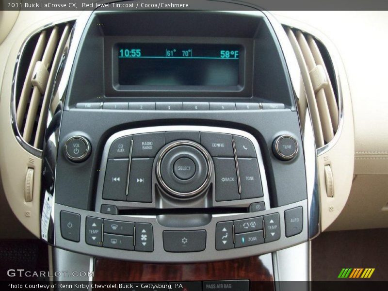 Controls of 2011 LaCrosse CX