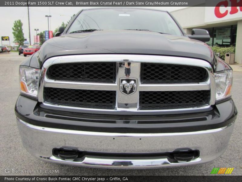 Brilliant Black Crystal Pearl / Dark Slate Gray/Medium Graystone 2011 Dodge Ram 1500 SLT Crew Cab