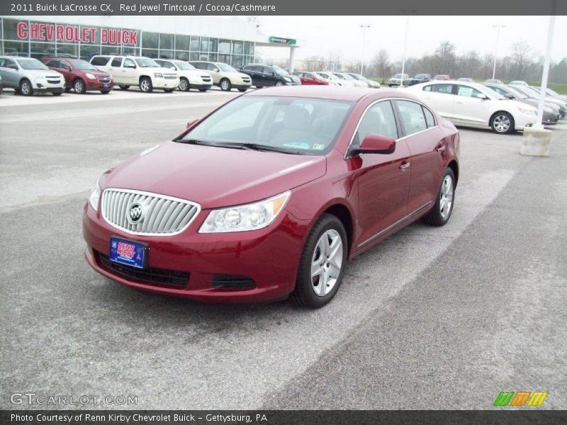 Red Jewel Tintcoat / Cocoa/Cashmere 2011 Buick LaCrosse CX