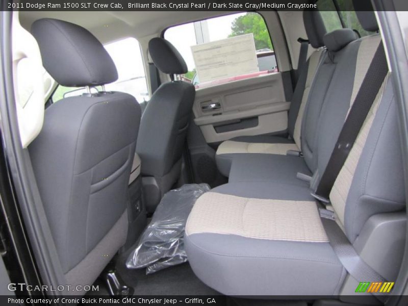 Brilliant Black Crystal Pearl / Dark Slate Gray/Medium Graystone 2011 Dodge Ram 1500 SLT Crew Cab