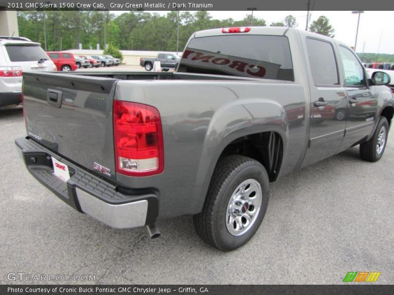 Gray Green Metallic / Dark Titanium 2011 GMC Sierra 1500 Crew Cab