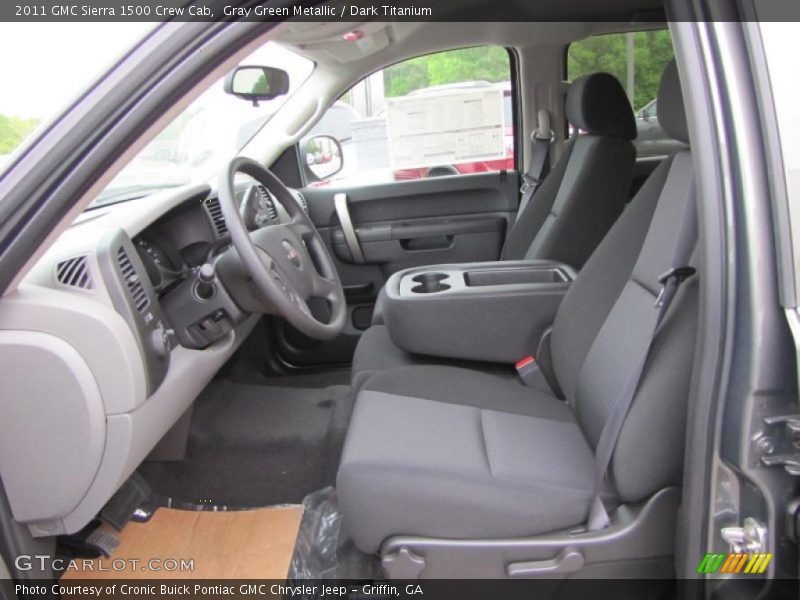 Gray Green Metallic / Dark Titanium 2011 GMC Sierra 1500 Crew Cab