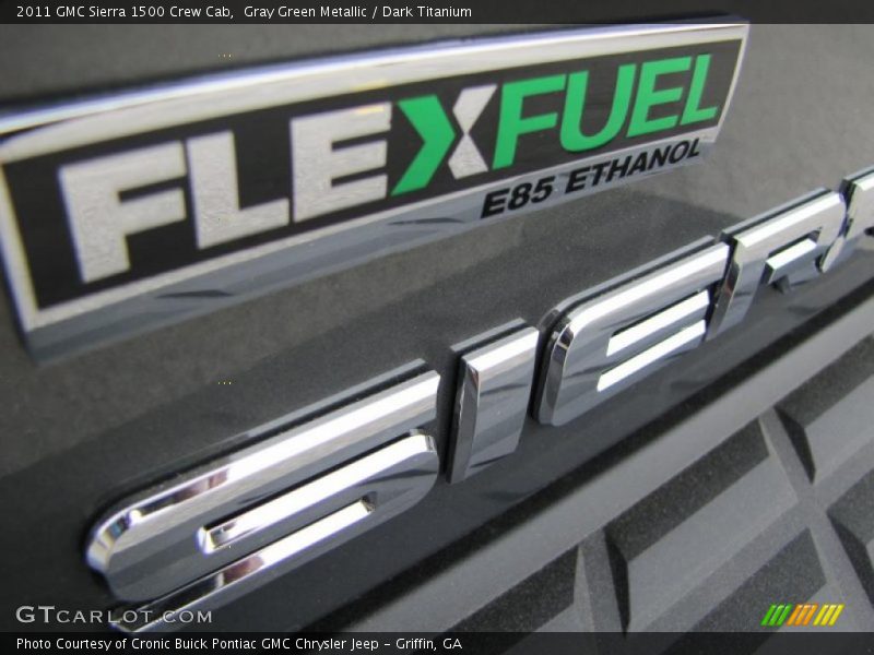 Gray Green Metallic / Dark Titanium 2011 GMC Sierra 1500 Crew Cab