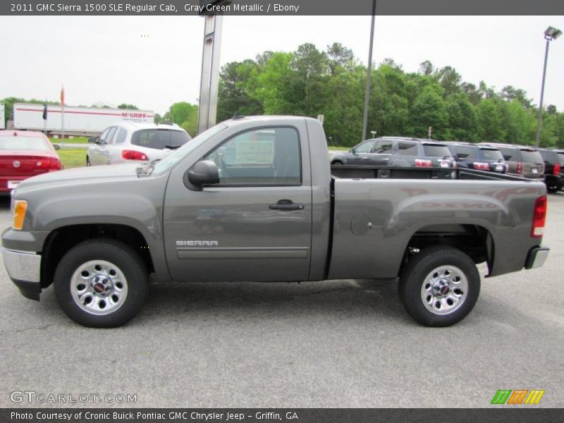  2011 Sierra 1500 SLE Regular Cab Gray Green Metallic