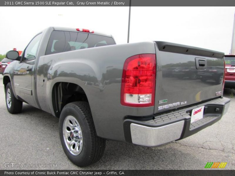 Gray Green Metallic / Ebony 2011 GMC Sierra 1500 SLE Regular Cab