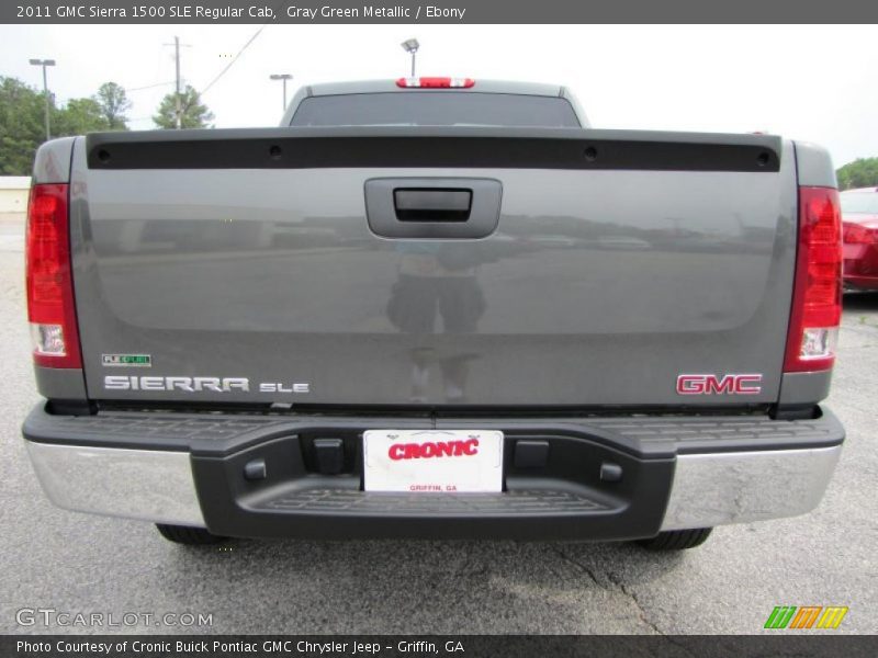 Gray Green Metallic / Ebony 2011 GMC Sierra 1500 SLE Regular Cab