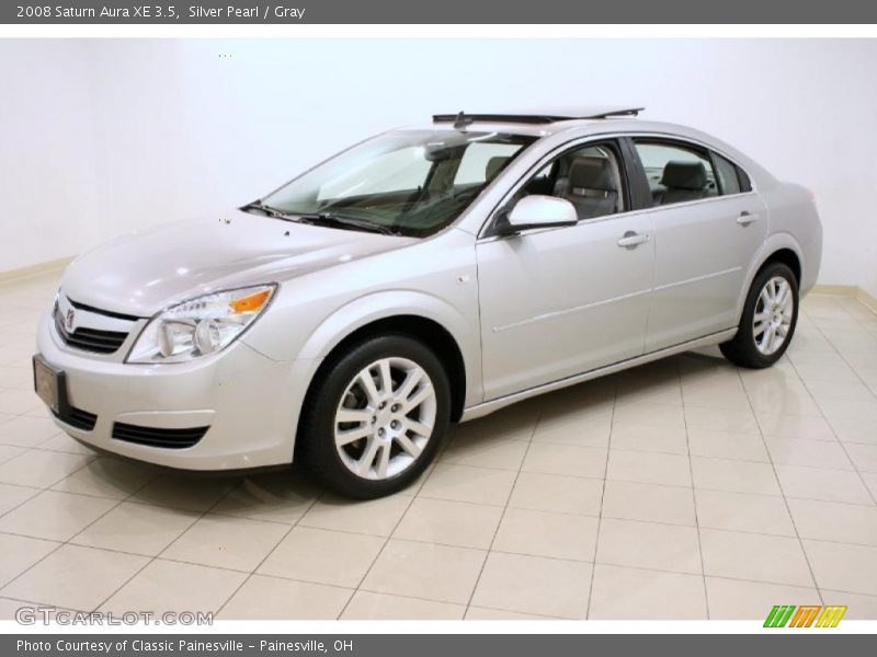 Silver Pearl / Gray 2008 Saturn Aura XE 3.5