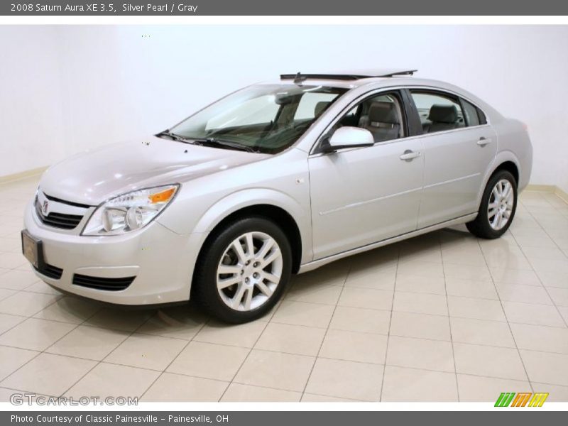 Silver Pearl / Gray 2008 Saturn Aura XE 3.5