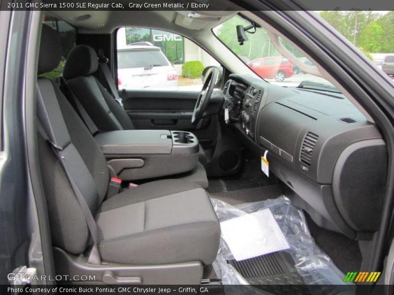 Gray Green Metallic / Ebony 2011 GMC Sierra 1500 SLE Regular Cab
