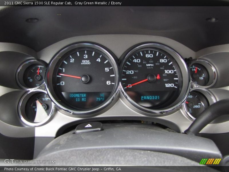  2011 Sierra 1500 SLE Regular Cab SLE Regular Cab Gauges