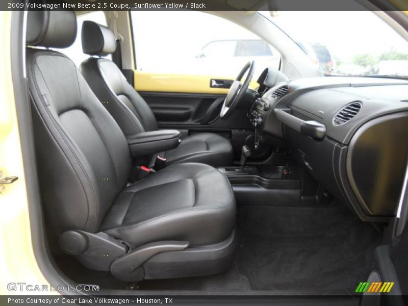 Sunflower Yellow / Black 2009 Volkswagen New Beetle 2.5 Coupe