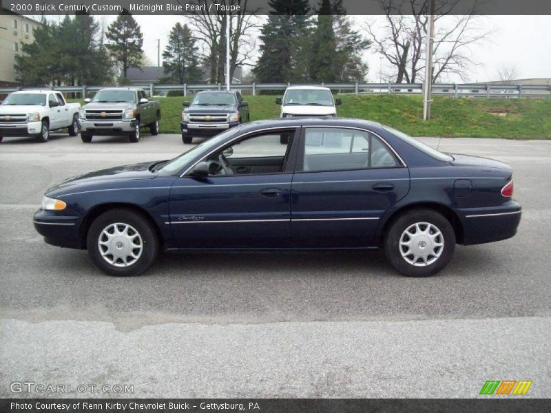 Midnight Blue Pearl / Taupe 2000 Buick Century Custom