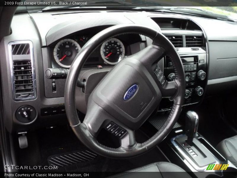 Black / Charcoal 2009 Ford Escape Limited V6