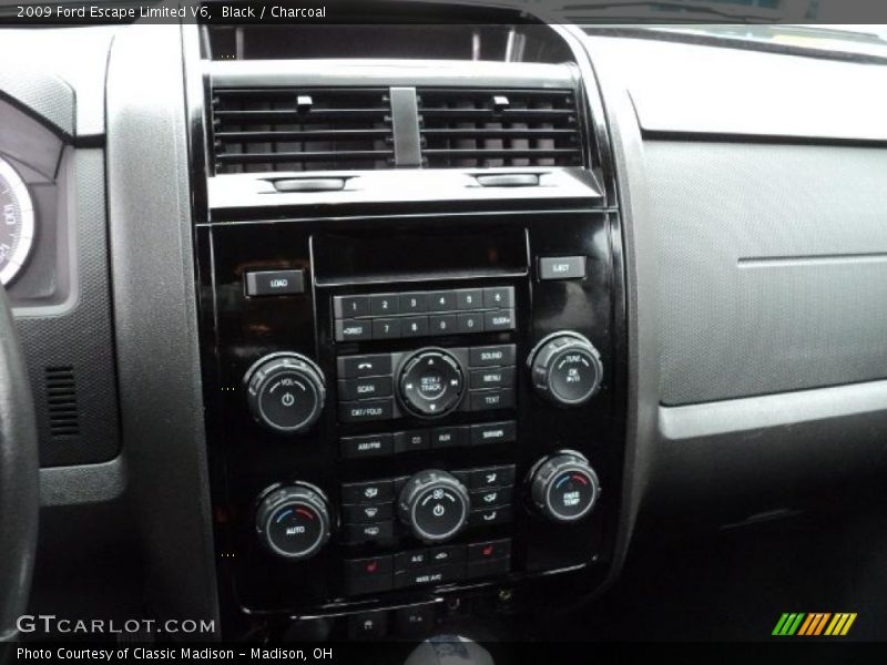Black / Charcoal 2009 Ford Escape Limited V6